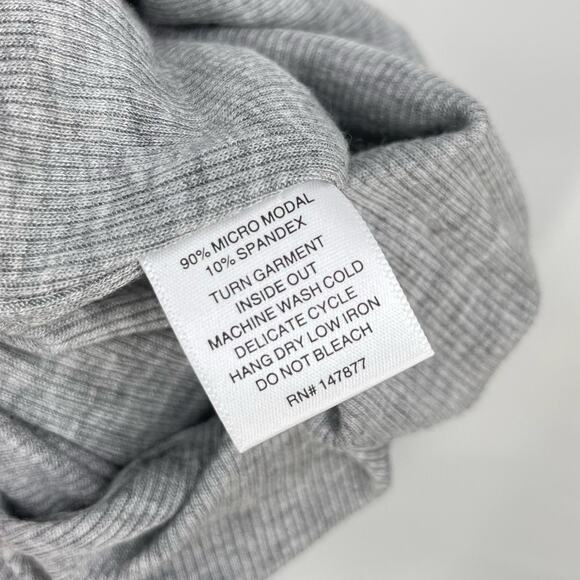 the line by K | NWT Maisie Dress Heather Grey Ribbed Modal Off Shoulder Maxi XL - Picture 13 of 15